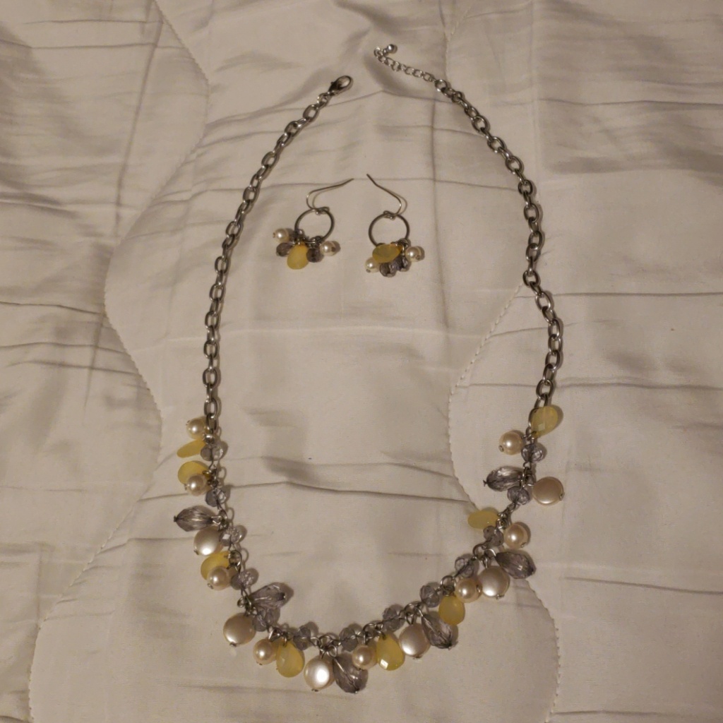 Gap Necklace Earrings 10$